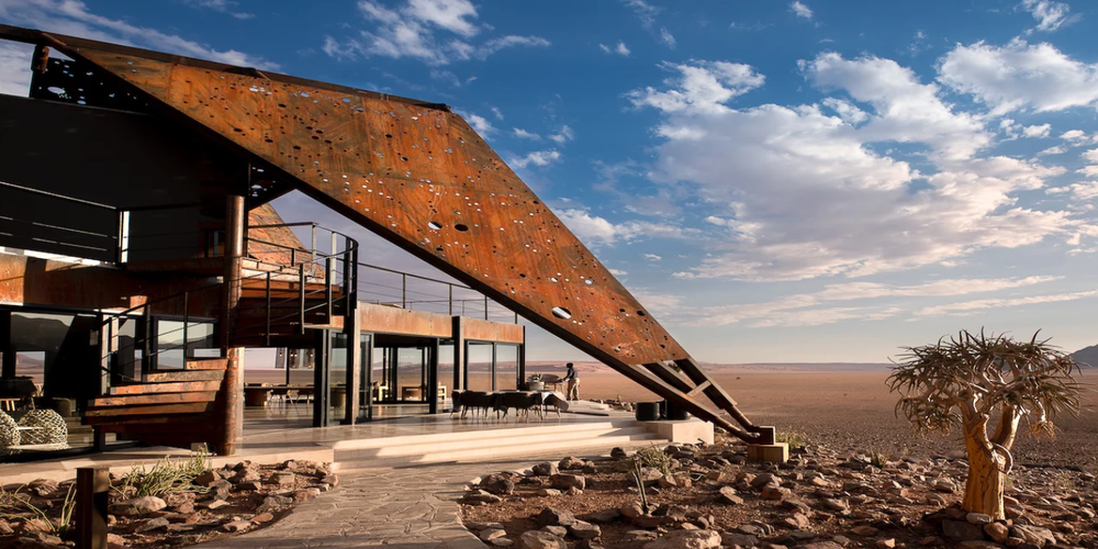 sossusvlei旅馆是非洲纳米布沙漠中心的可持续度假胜地